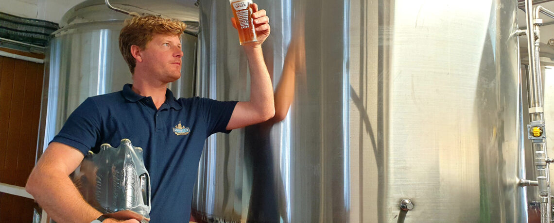 Head brewer Alex Arkell