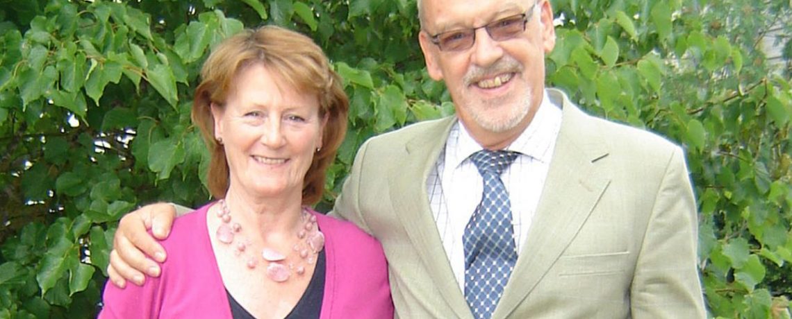 Barry with business partner Sue Haine