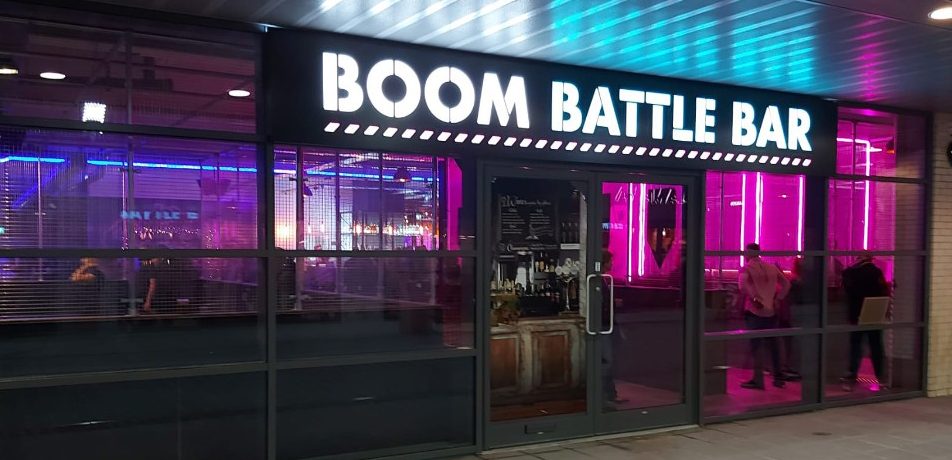 Swindon's £50 million retail and leisure hub Regent Circus is bouncing back with the opening of the 15,000 sq ft Boom: Battle Bar