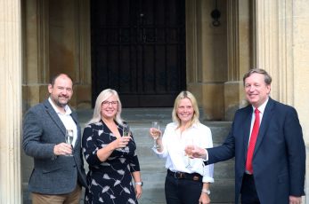 Pictured: Co-founders Steve and Adella Jackson with employee trustee directors Karen Briddon and Simon Clark