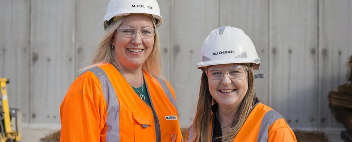 Suzie Mott and Claire Coetzee of civil engineering firm M J Church