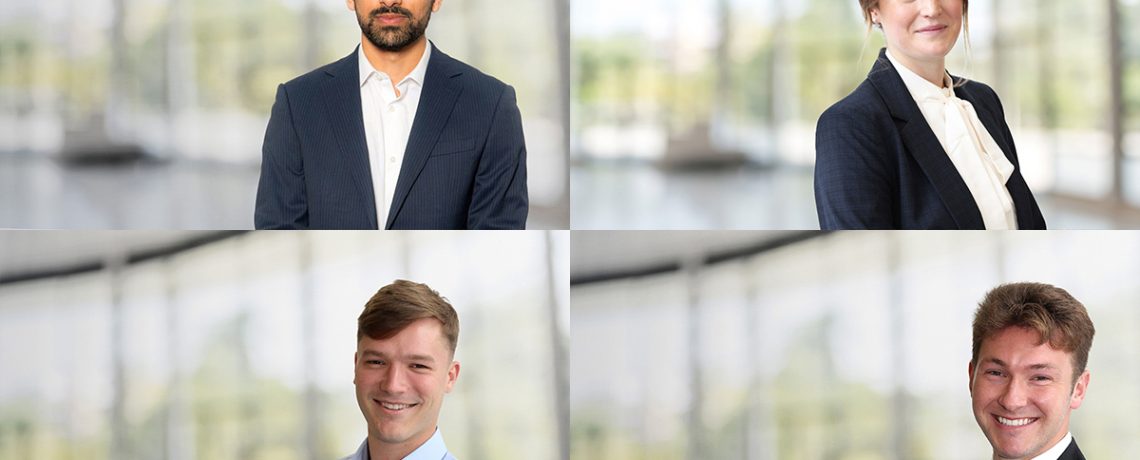 Ragan Jain, Ailsa Howells, Sam Robinson, and Josh Tarrant