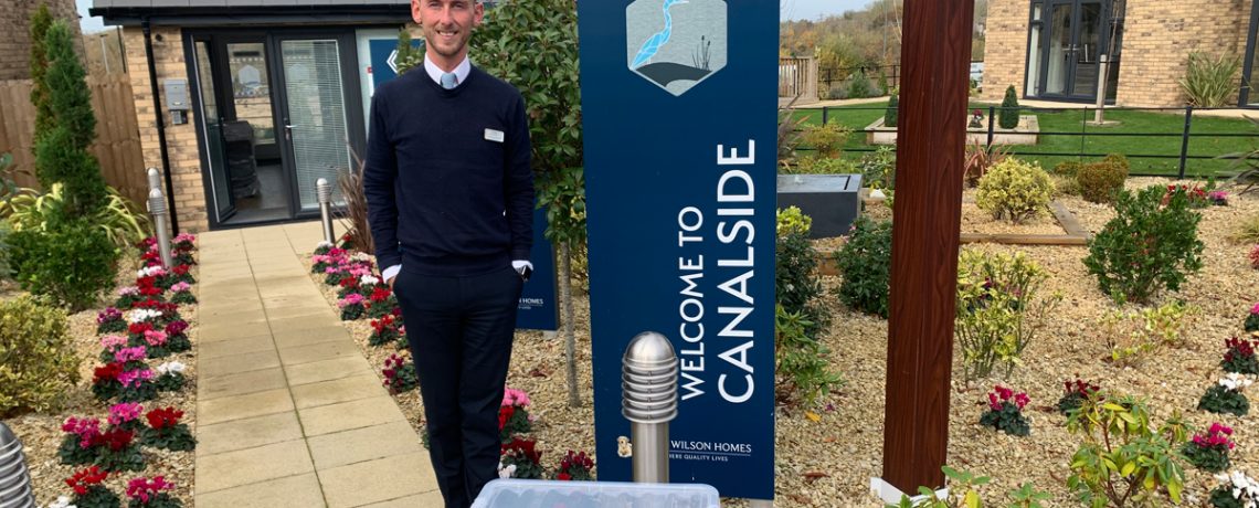 Thomas Hough, sales adviser in David Wilson Homes sales centre, Wichelstowe