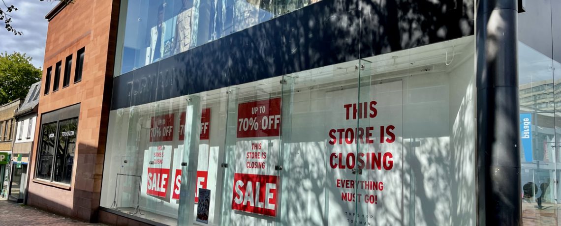 A closed shop in Swindon