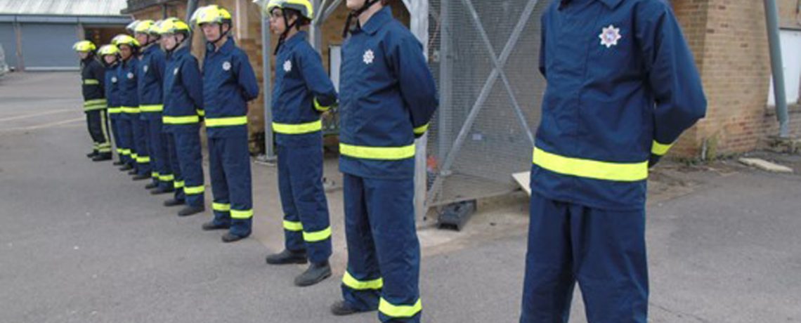 The Swindon Fire Cadets at the Swindon fire station (credit @swinfirecadets)