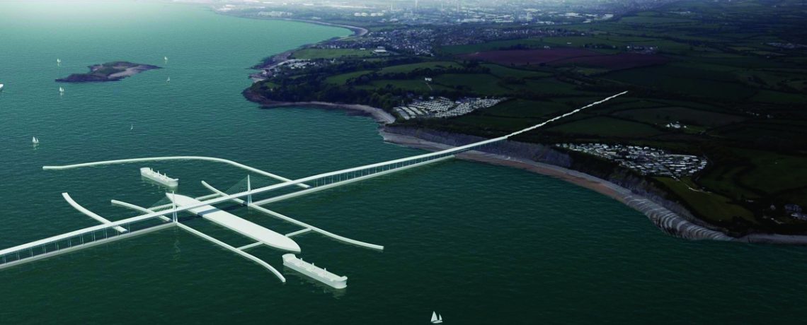 An artists impression of the last proposed Severn Barrage