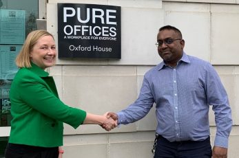 Louise Skittrall and Arj Arul