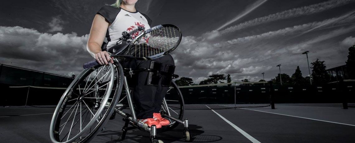 Louise Hunt on court