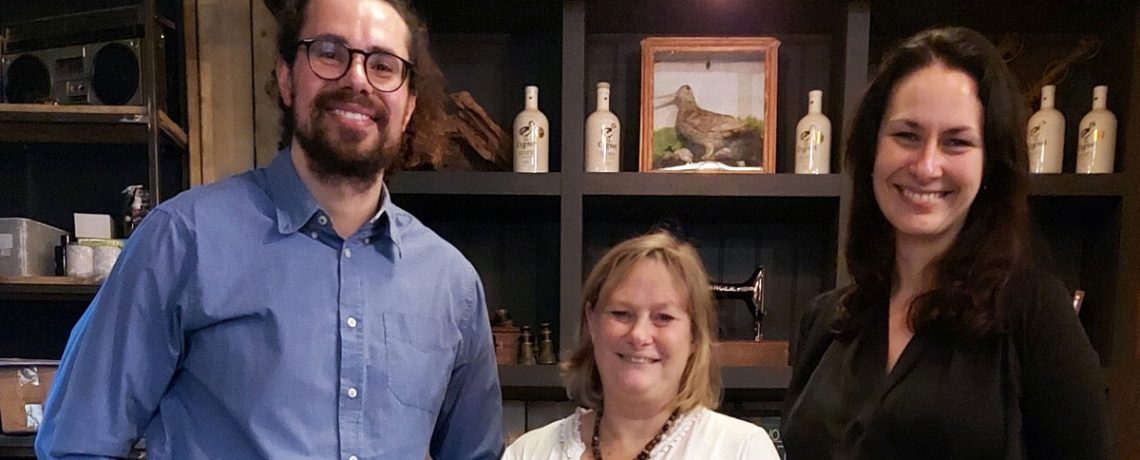 The Milbotix team Dr Zeke Steer, CEO, Jacqui Arnold, Head of Customer Experience, Dr Iveta Eimontaite, Head of Research & Design