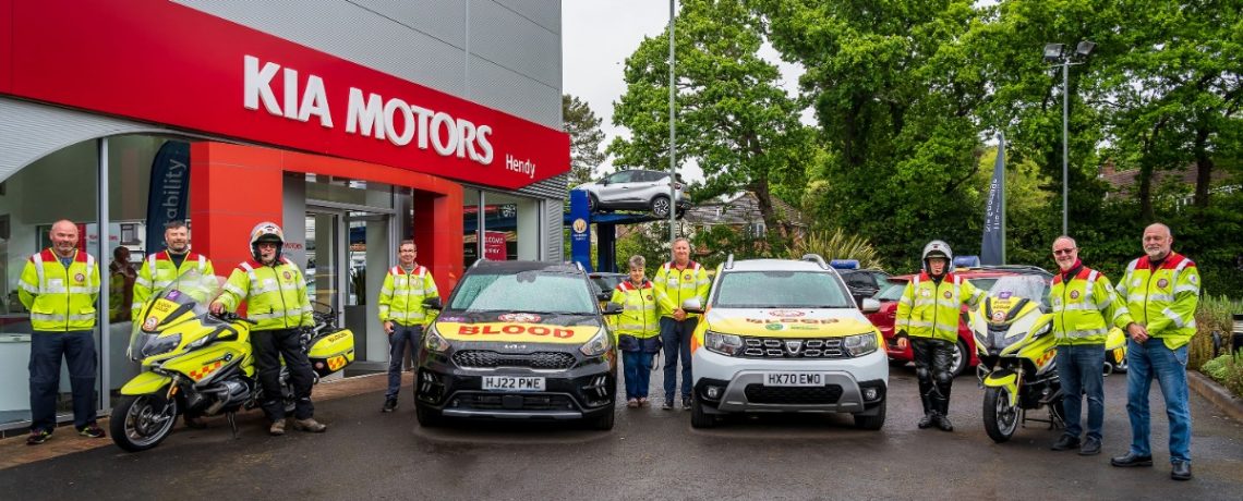 The SERV Wessex team pick up the Kia Niro