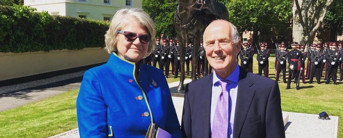 Artist Caroline Wallace and foundry owner Richard Atkinson-Willes