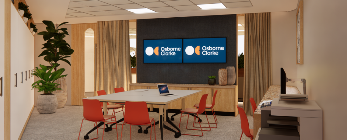 Concept design images for Osborne Clarke's offices at Halo
