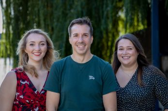 Steph Brown, Kevin Hamersley, and Vicki Edwards
