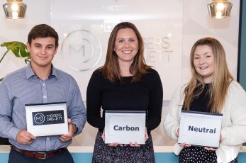 Harry Durston with Mogers Drewett colleagues Jessica Gregory and Scarlet Clemens