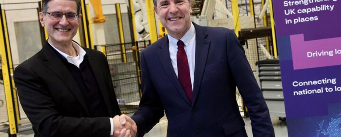 Indro Mukerjee, CEO of Innovate UK, and metro mayor Dan Norris