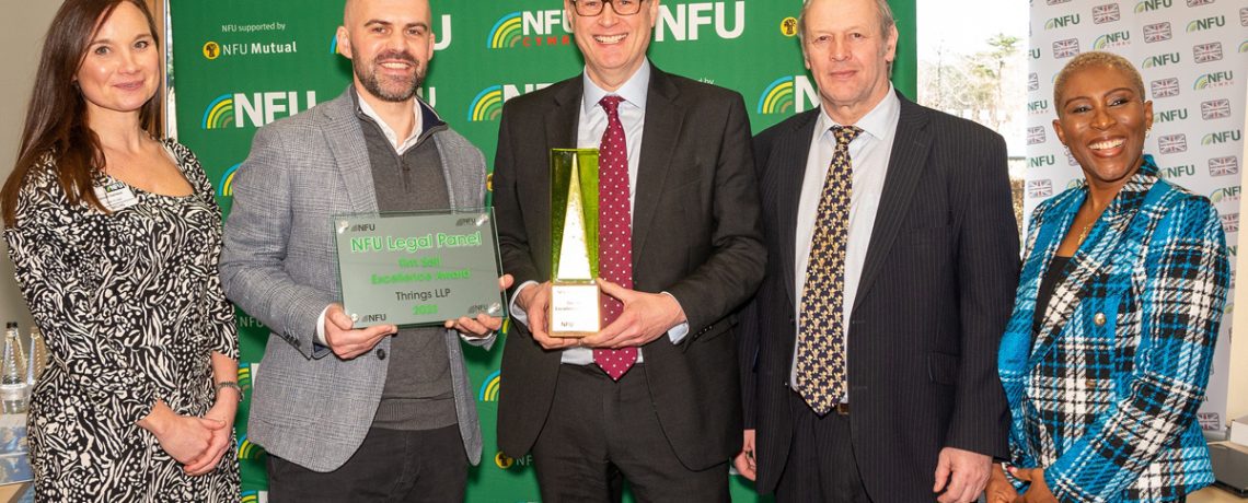 Law firm Thrings receives prestigious award for legal excellence from National Farmers Union