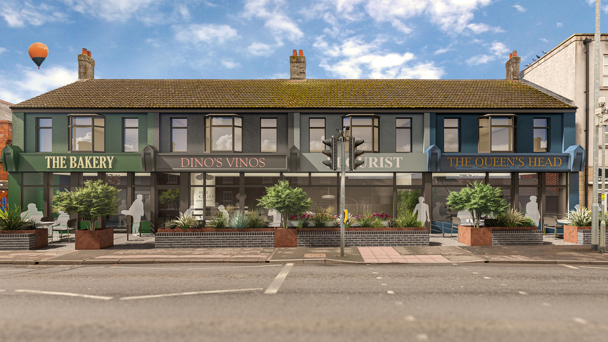 An artist's impression of how 51 to 54 Devizes Road could look 
