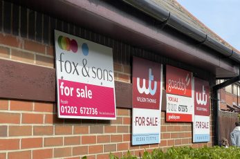 Estate agents' for sale boards