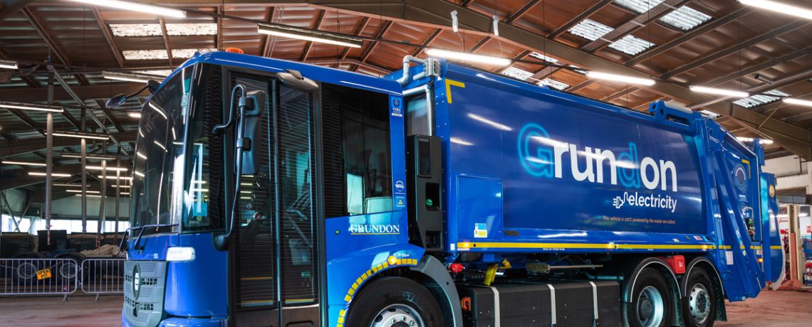 Grundon's new electric recycling lorry