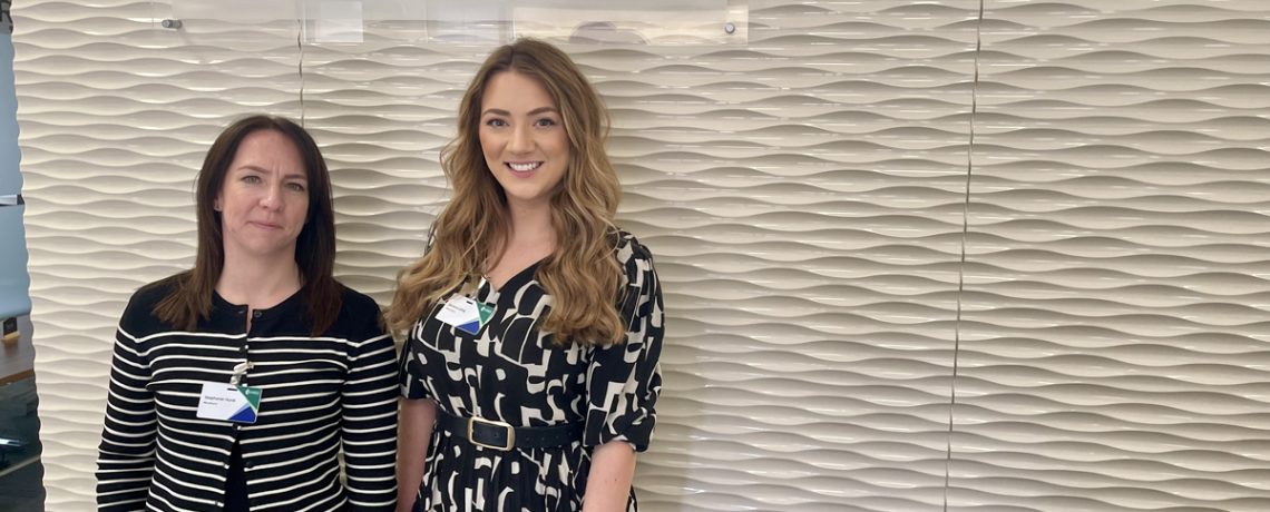 Stephanie Hurst and Jessica Long on Monahans