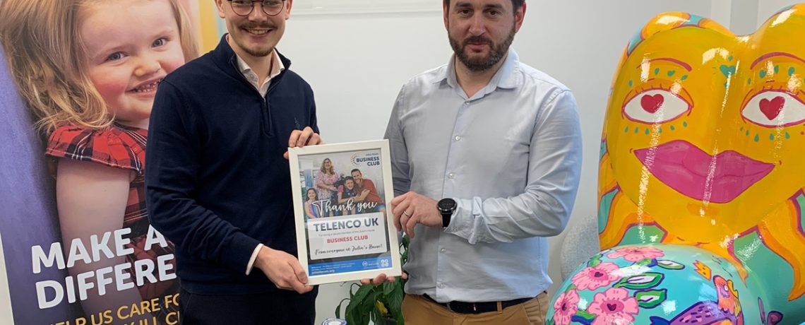 Telecommunications equipment supplier Telenco UK has named children's hospices charity Julia's House as its first charity of the year
