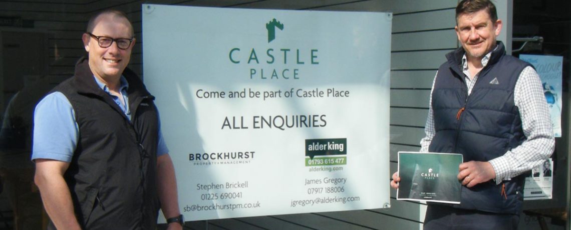 Castle Place Trowbridge lettings agents Stephen Brickell (Brockhurst PM) and James Gregory (Alder King)
