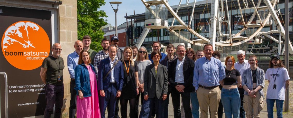 The shadow secretary of state for culture, media and sport has visited Bristol-based specialised education provider for the creative industries Boomsatsuma, to learn more about the work of the organisation