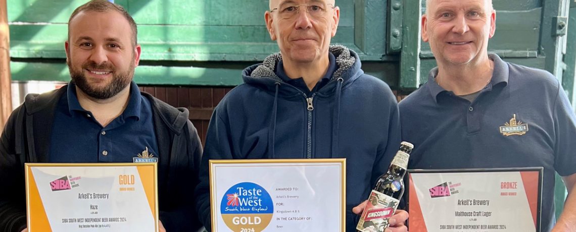 Arkell’s Brewery is celebrating after scooping a trio of prestigious awards in recent competitions.