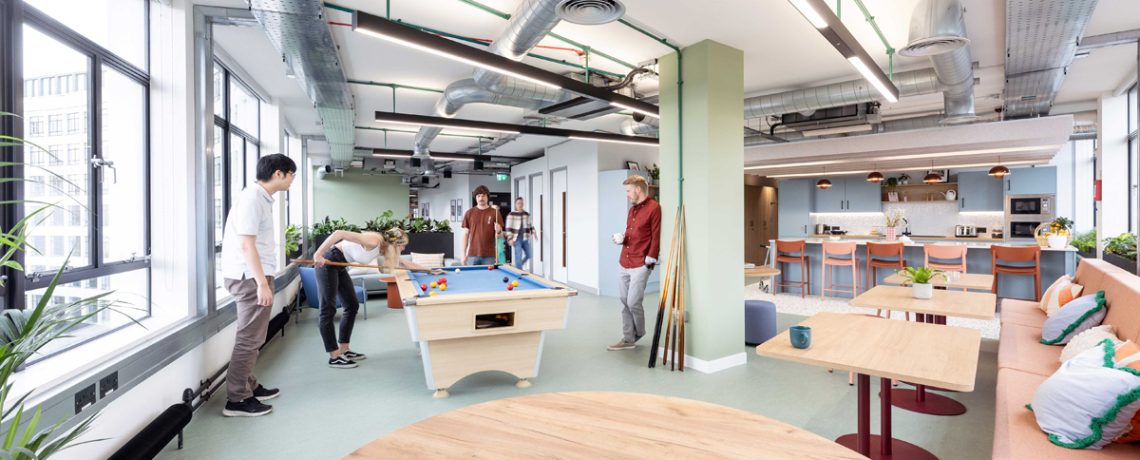 Award-winning software development company Ghyston is expanding into new future-proof offices in Bristol which have been created by workplace strategists Interaction to promote staff wellbeing.