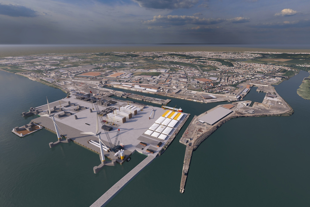 A new terminal for the assembly and launch of off-shore wind turbines is to be constructed at Avonmouth Docks.