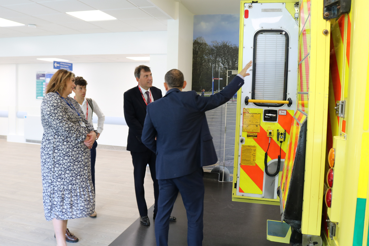 A new £500,000 healthcare training facility – complete with a life-sized ambulance – has been opened at the Salisbury campus of Wiltshire College & University Centre.
