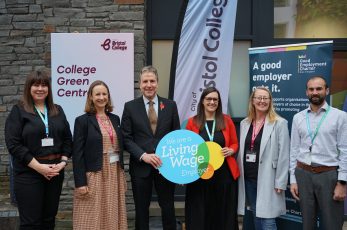 West of England metro mayor Dan Norris has marked Living Wage Week with visits to companies in the region whose employees are hired under the enhanced pay scheme.