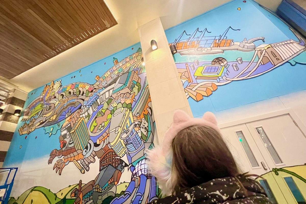 Dinosaurs and architecture are not the most obvious bedfellows, but for 20 years artist Andy Council has been producing anthropomorphic murals featuring urban landmarks.