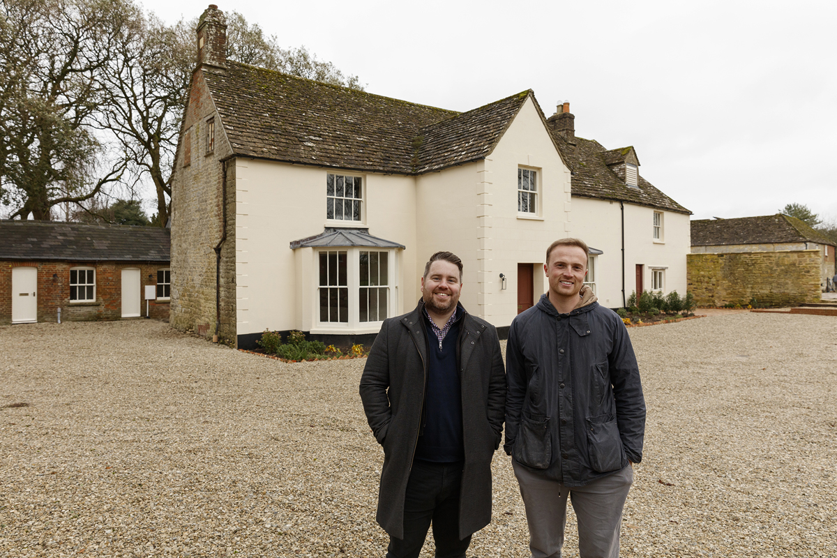 Property developer Arthur Dallimer, in partnership with funding specialist Hodge, has successfully transformed the historic Burderop Park Farmhouse into seven luxury heritage homes.