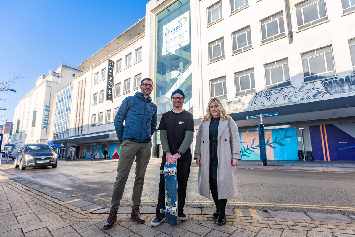 An indoor skate park is to open in the former Debenhams building in Bristol - with law firm Thrings helping to seal the deal.
