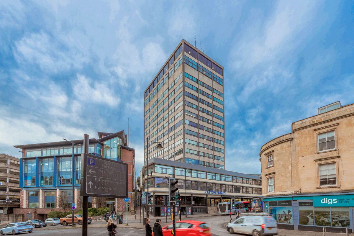 An iconic office block at the top of Bristol's Park Street is being sold for the first time in 20 years – with questions over how it will be used in the future. 
