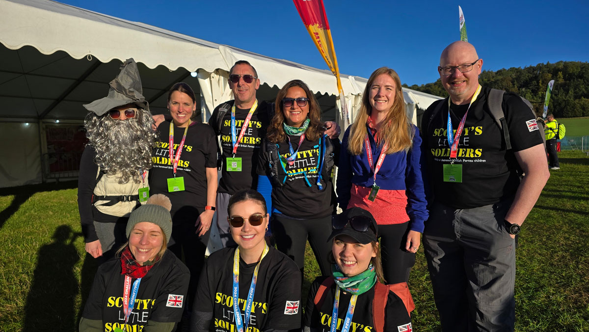 The lives of bereaved military children have been made a little brighter thanks to the fundraising efforts of Wiltshire law firm Goughs.