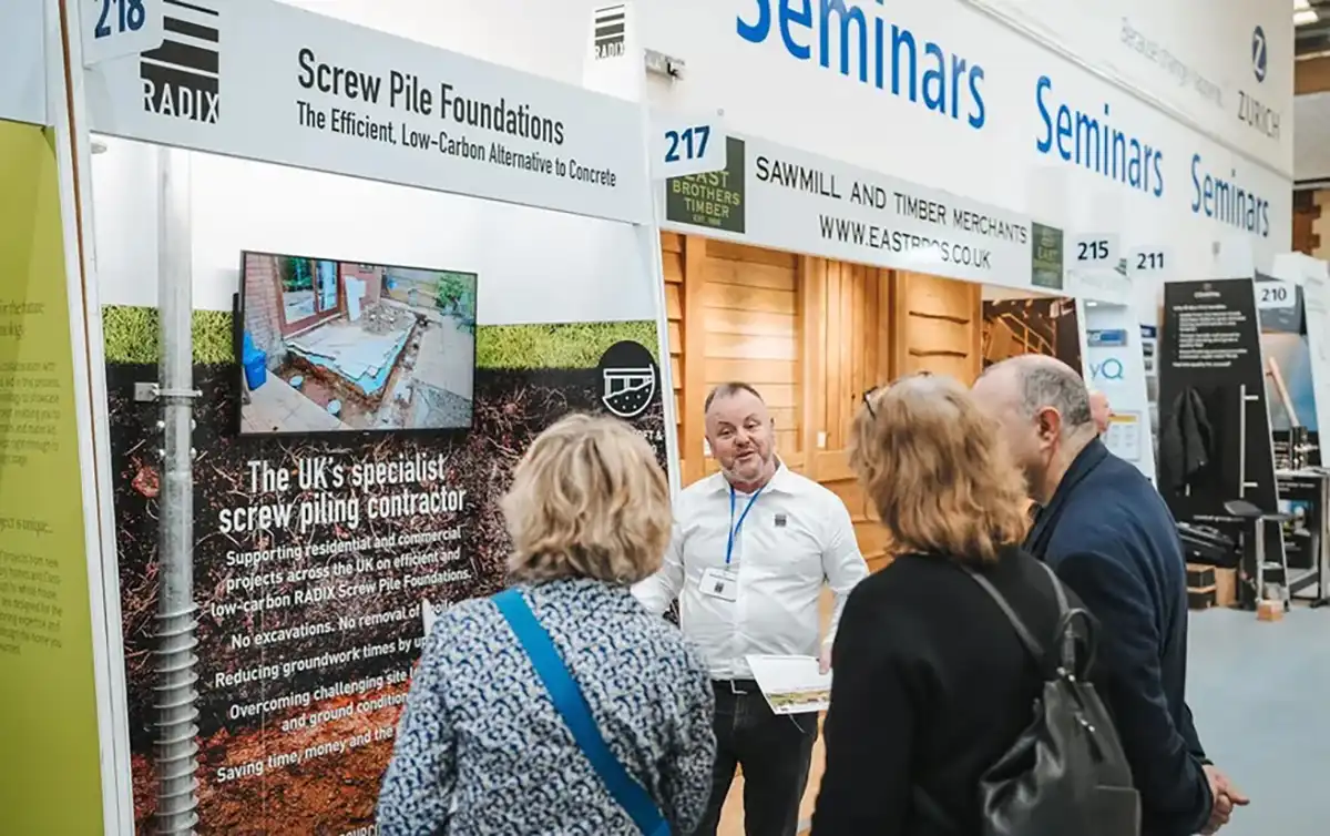 NSBRC sustainable homebuilding exhibitor, photo by Stu Jotham Photography