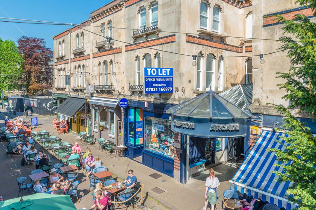 A Victorian shopping arcade in trendy Clifton Village has come to the market, with a guide price of £4.6 million.