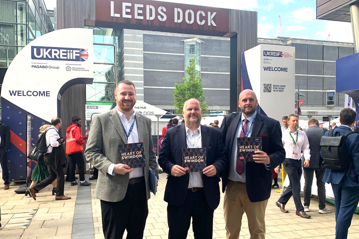 Swindon has made its first-ever appearance at the UK's biggest inward investment forum.