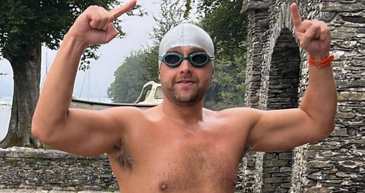 A Wiltshire law firm's managing partner has swum the English Channel for charity.