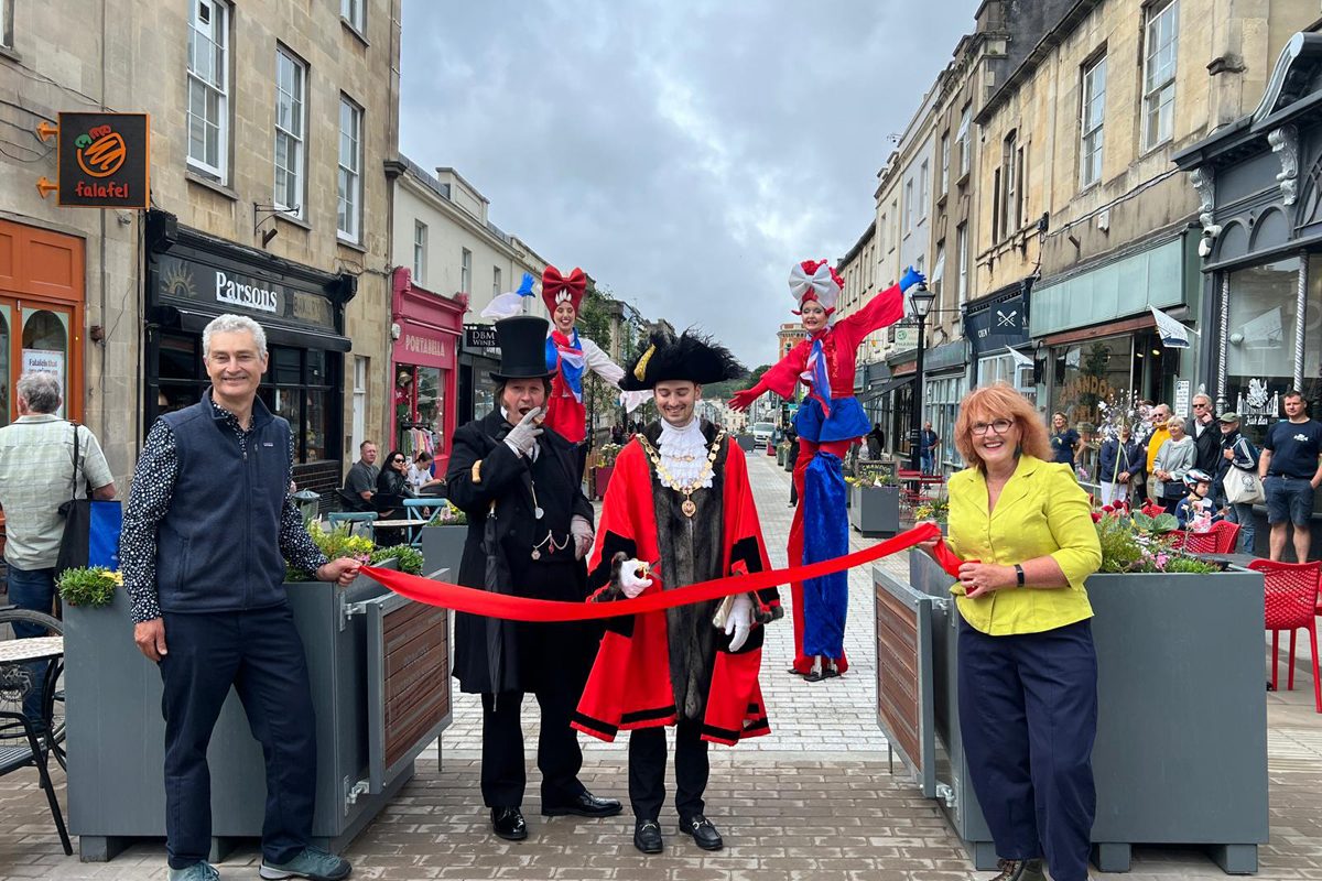 Residents, visitors and businesses celebrated the completion of work to transform one of Clifton’s most popular high streets into a pedestrian-friendly zone recently.