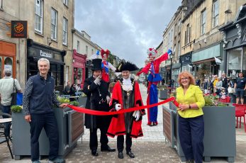 Residents, visitors and businesses celebrated the completion of work to transform one of Clifton’s most popular high streets into a pedestrian-friendly zone recently.