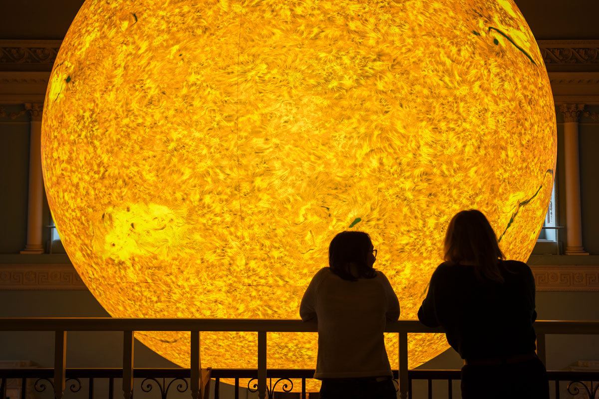 A massive installation of the sun by Bristol artist Luke Jerram will appear in the city for the first time as part of the festival of tech, creativity and culture BTF+.