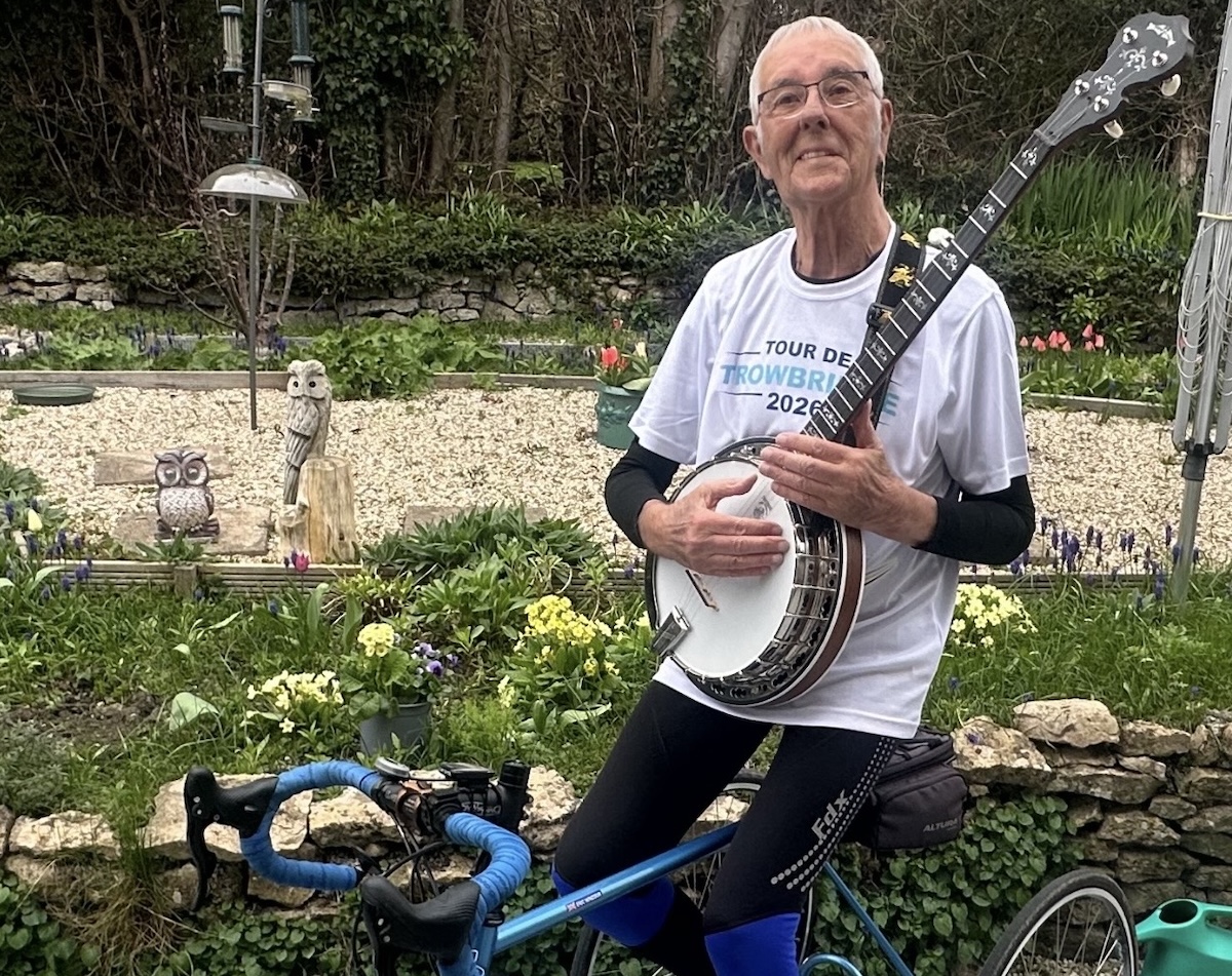 A cycling event organised by Trowbridge Chamber of Commerce and Trowbridge Town Council has attracted entrants aged between four and 91 - including an 84-year-old banjo playing tricyclist.