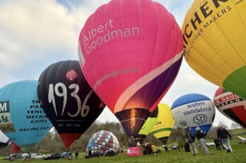 The sky's the limit for West accountancy firm Albert Goodman after they marked a second year of sponsoring Bristol International Balloon Fiesta by unveiling their own branded hot air balloon.