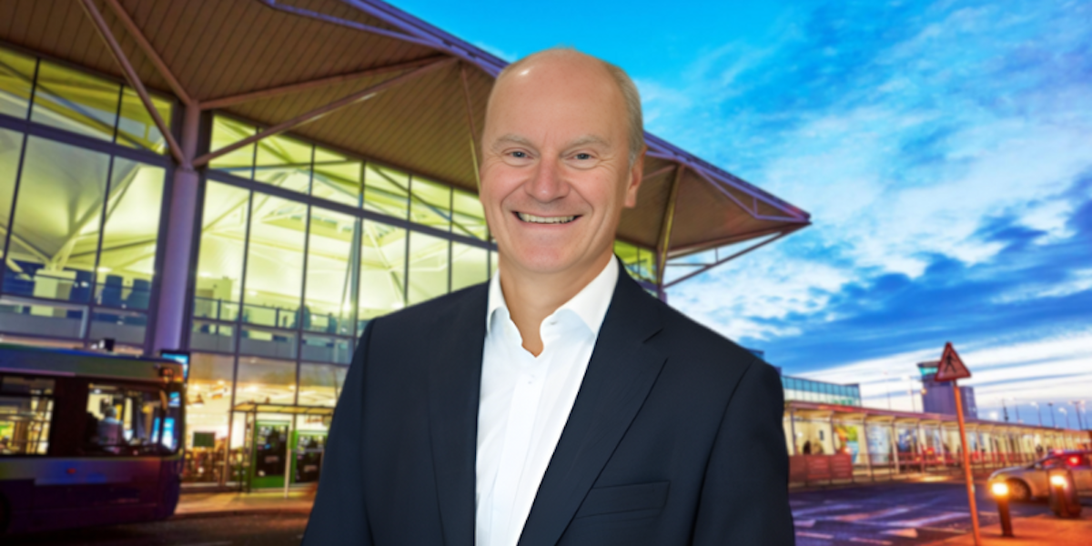 The chief executive of Bristol Airport has announced that he will step down after eight years in the role.