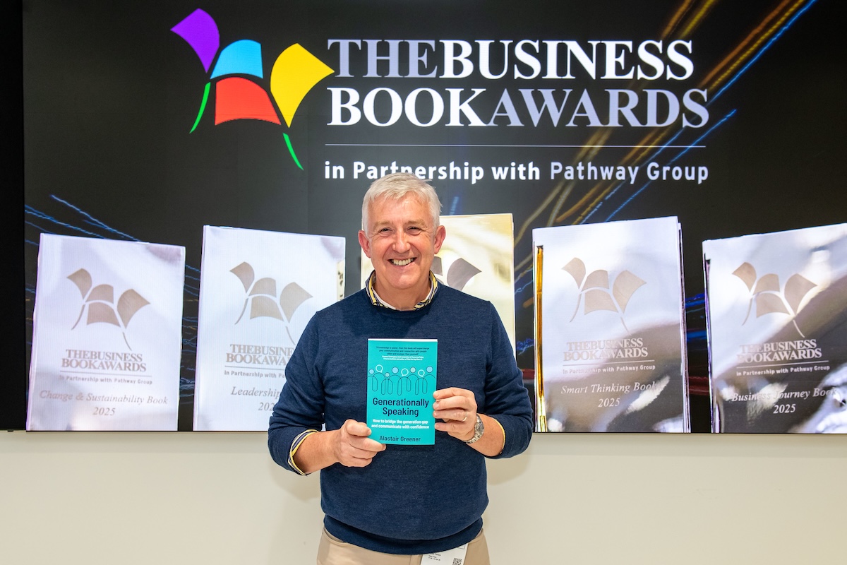 Generational communication expert and speaker Alastair Greener has been shortlisted for The Business Book Awards 2026 for his debut book, Generationally Speaking: How to bridge the generation gap and communicate with confidence.