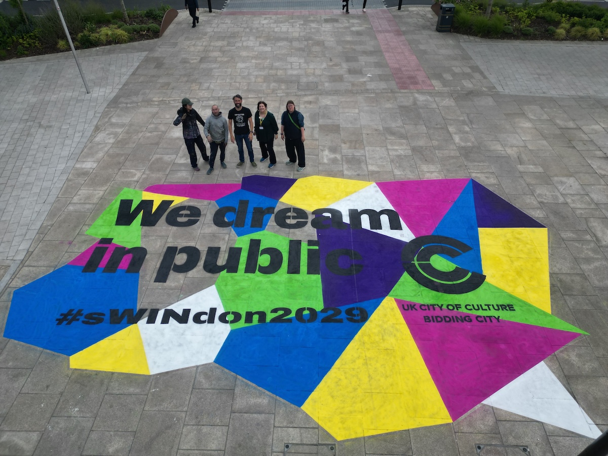 Residents of Swindon are being invited to Dream in Public as the town's City of Culture campaign progresses.