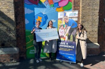 Destination shopping centre Frasers Plus Designer Outlet Swindon has confirmed it will continue supporting children’s hospice Julia’s House after raising £22,000 for the charity over the past three years.
